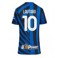 Inter Milan Lautaro Martinez #10 Replica Home Shirt Ladies 2024-25 Short Sleeve